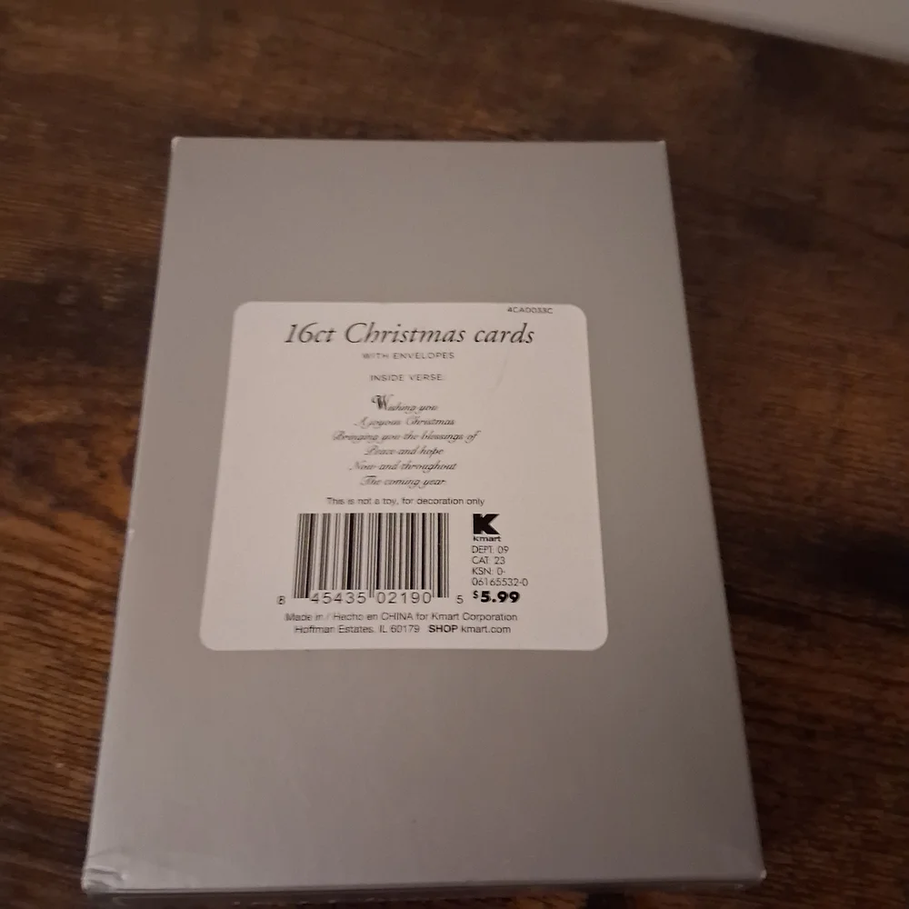 Kmart Angel Christmas Cards 14 Count